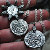 7 Lucky Snakes - Ancient Geek Coin, necklace, Esklepios and Temple