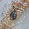 Serpent's Hag Stone, FOREST hag stone, Necklace