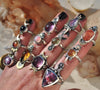 Size 7, Moon&Star sets, Black Opal & Amethyst