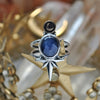 Size 7.75, Moon&Star SINGLE, Blue Sapphire