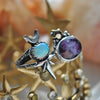 Size 5.5, Moon&Star sets, Opal & Tourmaline Lepidolite