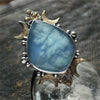 Size 7, Cloud Diviner Ring, Aquamarine