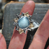 Size 5.5, Cloud Diviner Ring, Aquamarine