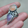 SIZE 9, Daydream, Peach Aventurine, Purple Chalcedony