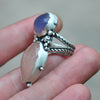 SIZE 7, Daydream - Purple Chalcedony, Peach Morganite