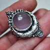 Size 10, Lunar Dew, Purple Chalcedony