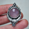 Size 10, Lunar Dew, Purple Chalcedony