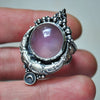 Size 10, Lunar Dew, Purple Chalcedony