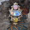 Size 9 + Imperial Moonrise, Heliodor, Pink Opal & Moonstone