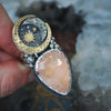 Size 8 + Cosmic Guide, Peach Morganite