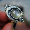 Size 9.25, Lunar Dew, Golden Moonstone