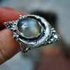 Size 9.25, Lunar Dew, Golden Moonstone