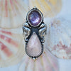 Size 7, Sea Horse Queen, Lepidolite & Morganite