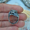 Size 7, Tidal Tower, Swiss Blue Topaz with Rainbows