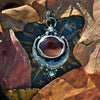 Pendant, Lunar Dew, Spessartine Garnet