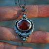 Pendant, Lunar Dew, Spessartine Garnet