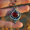 Pendant, Lunar Dew, Spessartine Garnet