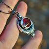 Pendant, Lunar Dew, Spessartine Garnet