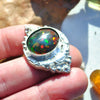 MADE TO SIZE! Lunar Dew Ring, Black Opal