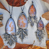 Pendant, Falling Leaves, Dendritic Agate