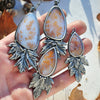 Pendant, Falling Leaves, Dendritic Agate