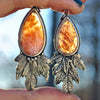 Pendant, Falling Leaves, Dendritic Agate