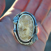 Size 8.5, Forest Floor, Forest Dweller Ring, Sterling and Fine Silver