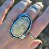 Size 8.5, Forest Floor, Forest Dweller Ring, Sterling and Fine Silver