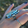 Size 8.5, Forest Floor, Forest Dweller Ring, Sterling and Fine Silver