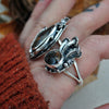 Size 9.5, Forest Dweller Ring Set, Mushroom Moon&Star