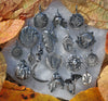 Harvest Charms, Acorn & Oak cluster