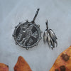 Harvest Charms, Ancient Triskeles Coin & Wheat