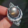 Size 9.25, Lunar Dew, Golden Moonstone