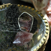 Blemished - Size 7, Watermelon Candy, Raw Tourmaline Druzy, Sterling and Fine Silver