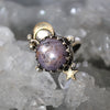 Size 5, Moon&Star Fortuna, Star Sapphire, Sterling and Fine Silver and Brass