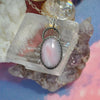 PENDANT, Pink Opal, Dreamscape Amulet, Sterling and Fine Silver