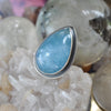 Size 8, Heart of the Mountain Rings, Aquamarine