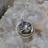 Pendant, Dreaming Cat, Cat Eye Moonstone