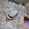 PENDANT Dreamscape, Huge Opal, Sterling and Fine Silver and Brass