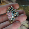 SIZE 6, Lover's Ivy, Argentinian rhodochrosite