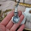 PENDANT, Witch Kitty and a Pool of Forget-Me-Not potion