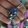 PENDANT, Bouquets Brought on Bat Wings, Tanzanite