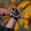 Size 7, Autumn Light, Blue Dominican Amber