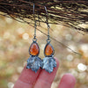 Falling Leaves, Earring Pair