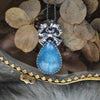 Pendant, Aquamarine with Phantom