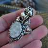 Size 8, Baby Yule Goat Helga, Chalcedony Druzy