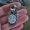 Size 8, Baby Yule Goat Helga, Chalcedony Druzy