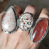 Size 6.25 - Rosalinda Frosted Cookies, Sterling and Fine Silver Ring